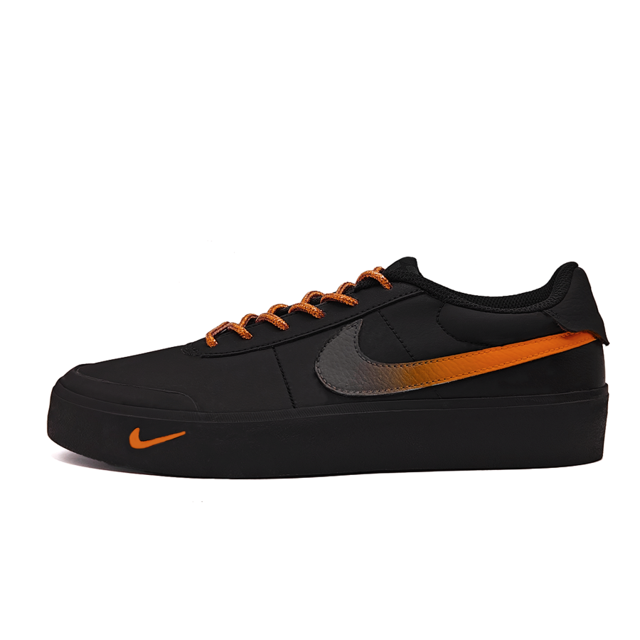 Nike Nike Court Shot Berry Salt Heart Non slip Lightweight Low top Skateboard Shoes Unisex Black Orange