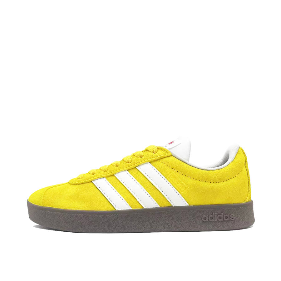 Adidas Adidas VL COURT 2.0 Yellow Rose Abrasion Resistant Abrasion Resistant Low top Skateboard Shoes Unisex Yellow White