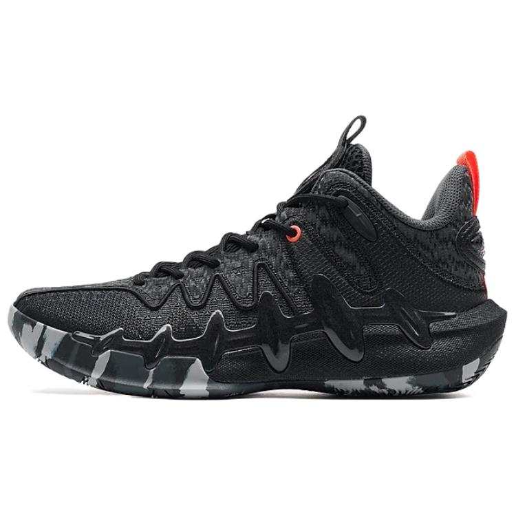 XTEP Synthetic Leather Abrasion Resistant Cushioning Low top Basketball Shoes Men's Black
