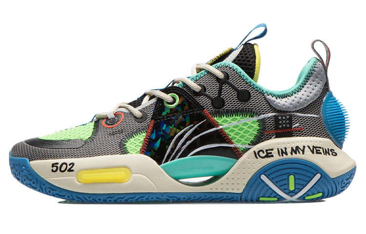 Li-Ning Li Ning All City 9 V1.5 Abrasion Resistant Slip Resistant Low top Performance Basketball Shoes Men's Gray Black