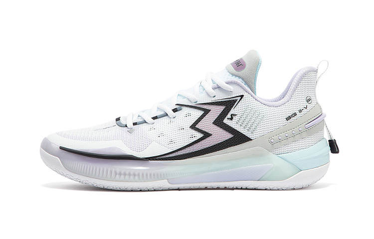 361° BIG3 5.0 Quick Ice Blade Low top Basketball Shoes Unisex White Blue