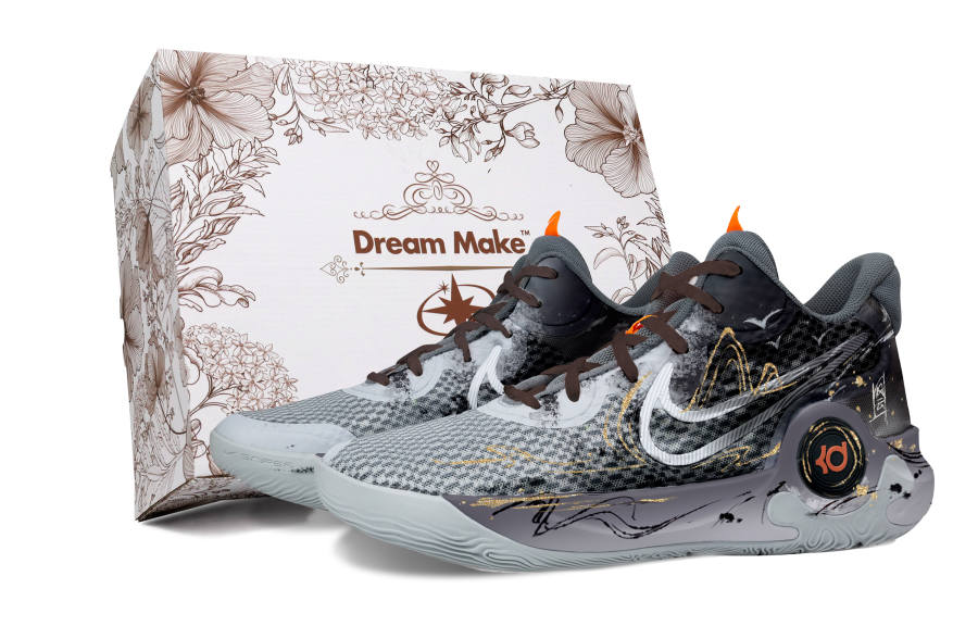 Nike Nike KD Trey 5 IX Cushioning Slip Resistant Abrasion Resistant Mid top Basketball Shoes Unisex Black