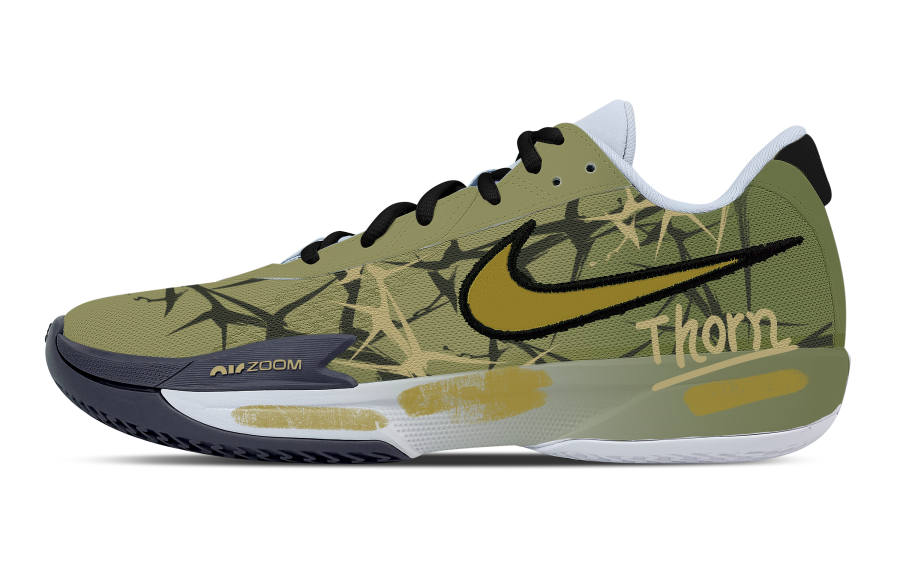 Nike Nike Air Zoom G.T. Cut Academy Thorn Low top Basketball Shoes Men's Black Green