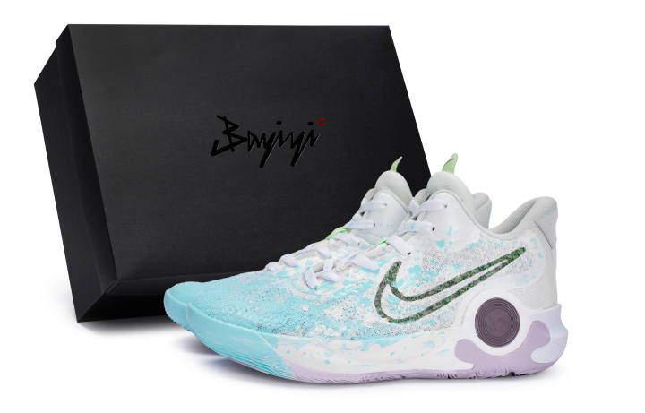 Nike Nike KD Trey 5 IX Mid top Vintage Basketball Shoes Unisex White Blue