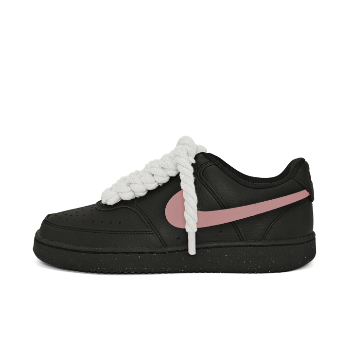 Nike Nike Court Vision Slip Resistant, Abrasion Resistant, Lightweight Support Low top Skateboard Shoes Unisex Black