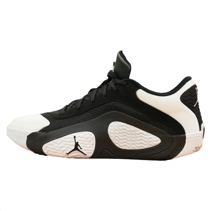 Jordan Jordan Tatum 2 Panda Cushioning Slip Resistant Low top Basketball Shoes Men's Black White
