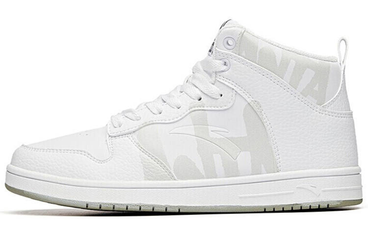 Anta Slip Resistant Cushioning Abrasion Resistant Low top Skateboard Shoes Women's White Gray