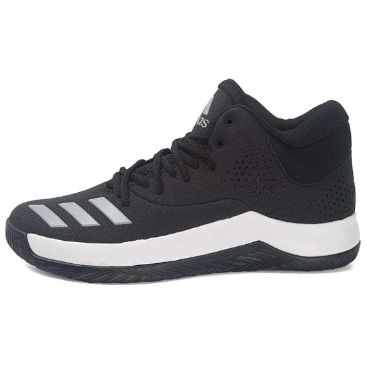Adidas Adidas Court Slip Resistant Abrasion Resistant Mid top Basketball Shoes Men's Black