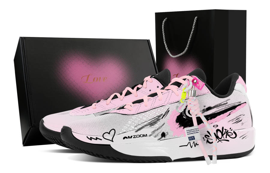 Nike Nike Air Zoom G.T. Cut Academy Warrior Heart Box Low top Basketball Shoes Men's Black Pink