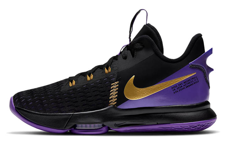 Nike Nike LeBron Witness 5 'Fierce Purple Metallic Gold'