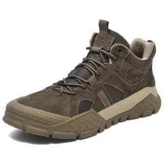 Jeep Abrasion Resistant Rebound Mid top Hiking Shoes Men's Khaki