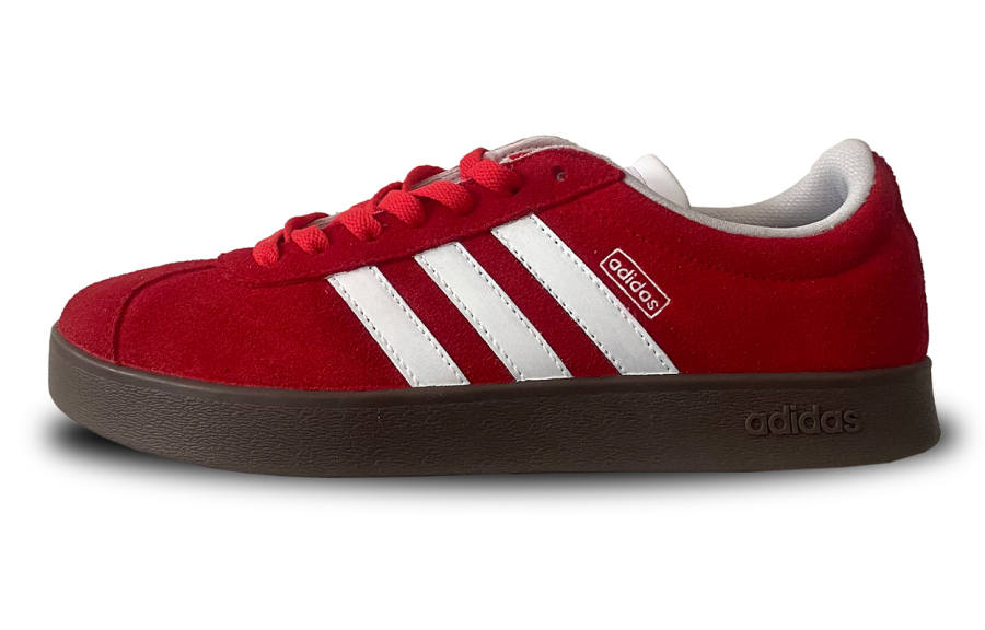 Adidas Adidas VL COURT 2.0 Slip Resistant Abrasion Resistant Balance Low top Skateboard Shoes Unisex Scarlet