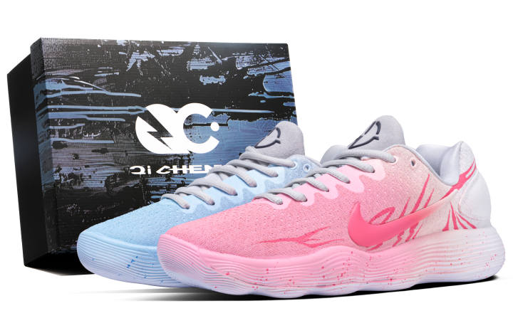 Nike Nike Hyperdunk 2017 Trendy Mismatched Box Mesh, Textile Abrasion Resistant Abrasion Resistant Low top Basketball Shoes