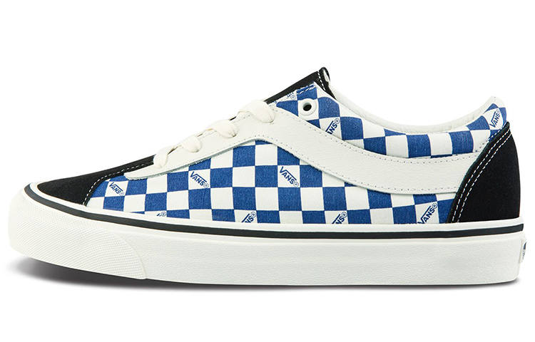 Vans Bold Ni Fabric Low top Abrasion Resistant Lightweight Skateboard Shoes Unisex Blue White