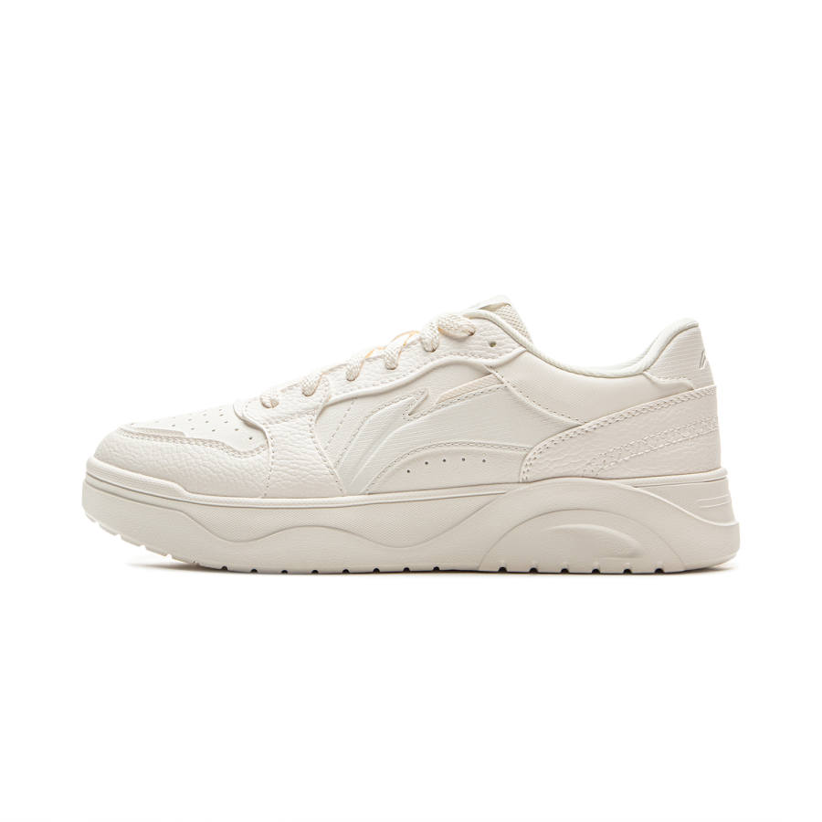 Li-Ning Li Ning Fresh Look Coverage Slip Resistant, Abrasion Resistant, Lightweight Low top Skateboard Shoes Men's Mist White