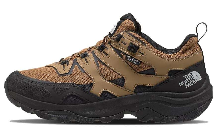 THE NORTH FACE Slip Resistant, Abrasion Resistant, Waterproof Grip Low top Hiking Shoes Men's Brown Black
