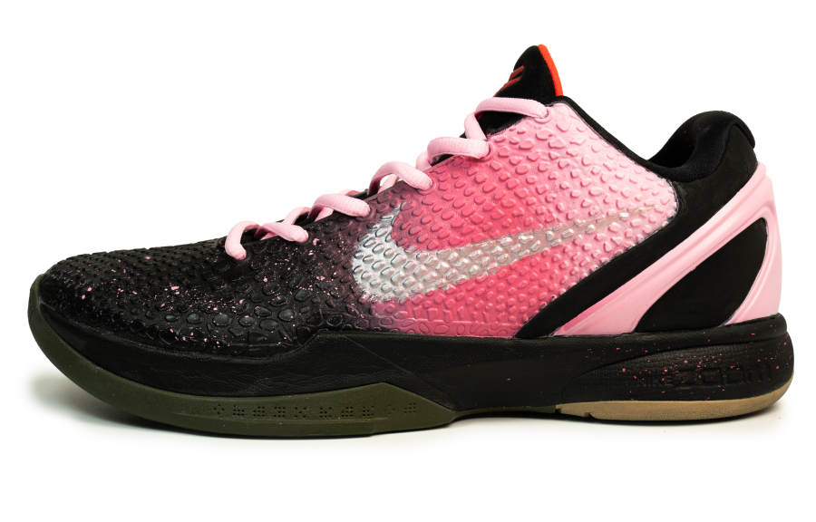Nike Nike Zoom Kobe 6 Rose Enigma Slip Resistant Abrasion Resistant Low top Basketball Shoes Unisex Black Pink