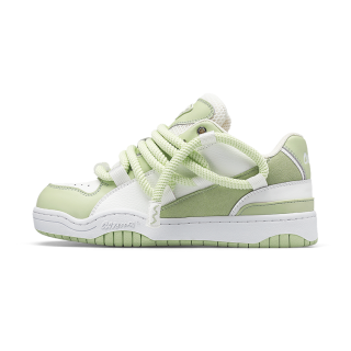 Cat&Sofa Dreadlocks Series Low top Skateboard Shoes Unisex Lime