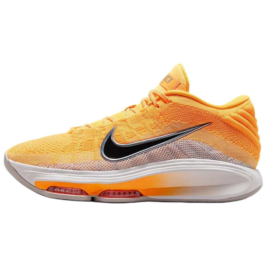 Nike Nike GT Hustle 3 Slip Resistant Abrasion Resistant Low top Basketball Shoes Men's Orange Gray