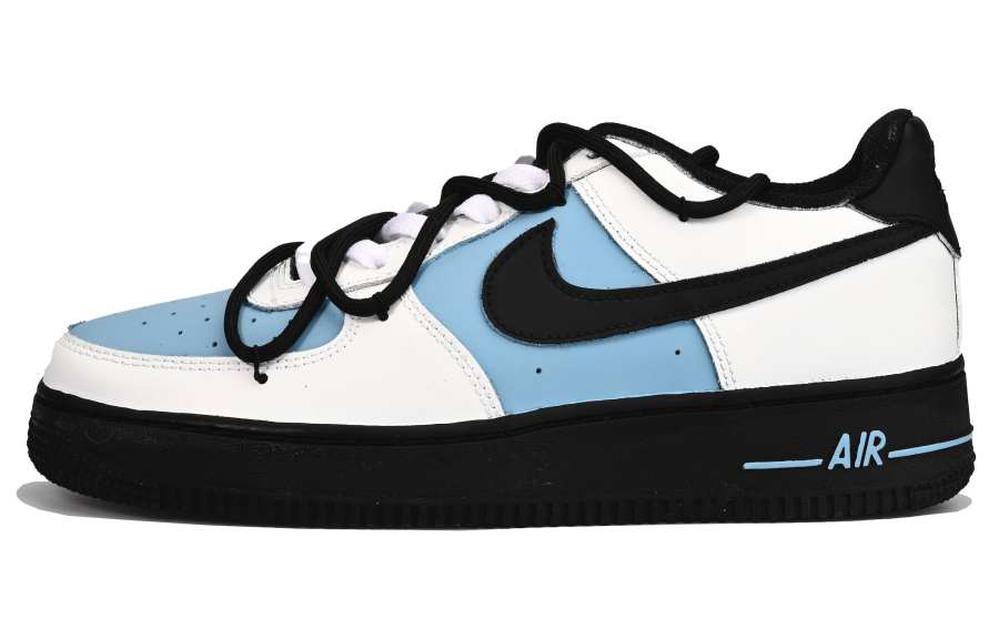 Nike Nike Air Force 1 Slip Resistant Low top Skateboard Shoes Unisex Blue White
