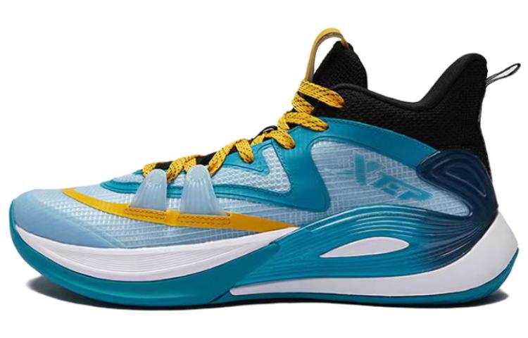 XTEP Cushioning Slip Resistant Low top Basketball Shoes Men's Blue