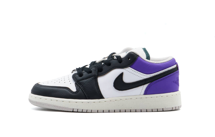 Jordan Jordan Air Jordan 1 Purple Electric Voyager Leather Comfortable Cushioning, Wear Resistant Low top