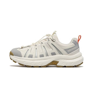 MERRELL Slip Resistant, Abrasion Resistant, Cushioning, Breathable Low top Outdoor Hiking Shoes Men's Cream Gray