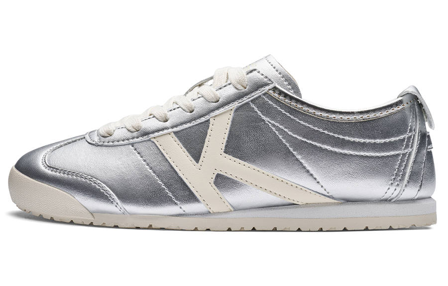 Kappa Back to Back Low top Skateboard Shoes Women's Silver White