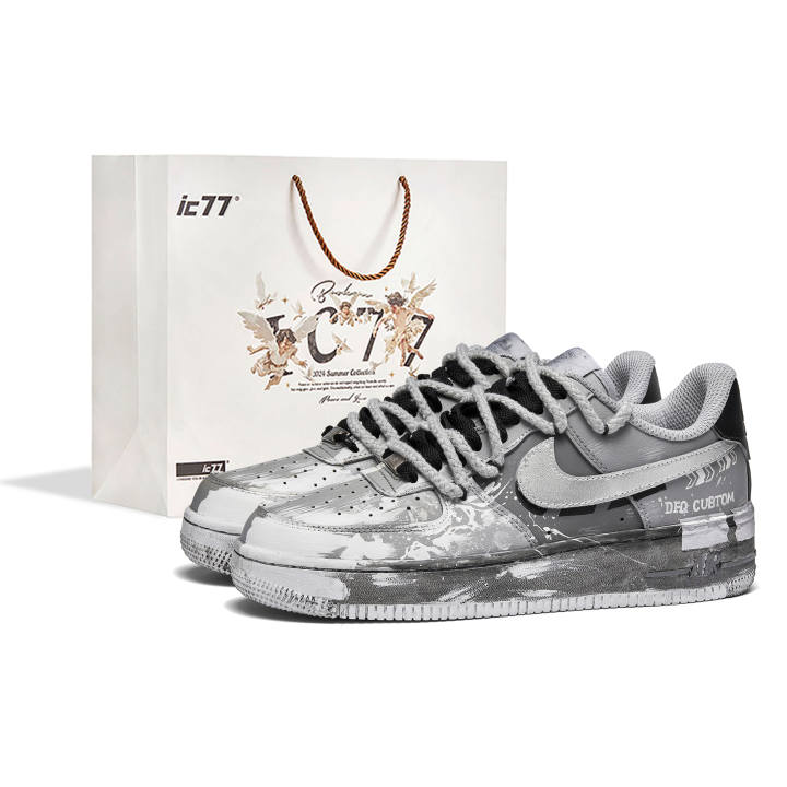 Nike Nike Air Force 1 Silver Empire, Box Abrasion Resistant, Lightweight, Balanced Abrasion Resistant, Lightweight, Balanced