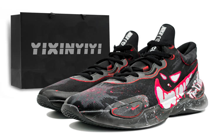 Nike Nike Renew Elevate 3 Cushioning Low top Basketball Shoes Unisex Black Red
