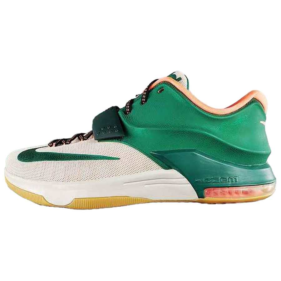 Nike Nike KD 7 Slip Resistant Abrasion Resistant Low top Basketball Shoes Men's Green Beige