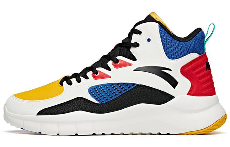 Anta Basketball Collection High top Vintage Basketball Shoes Men's White Black Red
