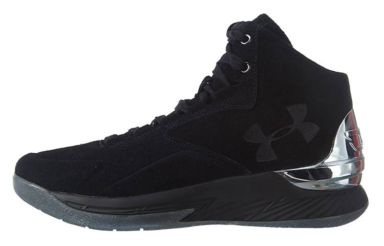 Under Armour Under Armour Curry 1 Lux Mid Sde Black/Metallic Silver Black