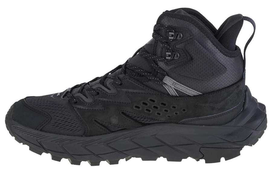 HOKA ONE ONE Anacapa Breeze Breathable Abrasion Resistant Abrasion Resistant Mid top Outdoor Sports Shoes Men's Black