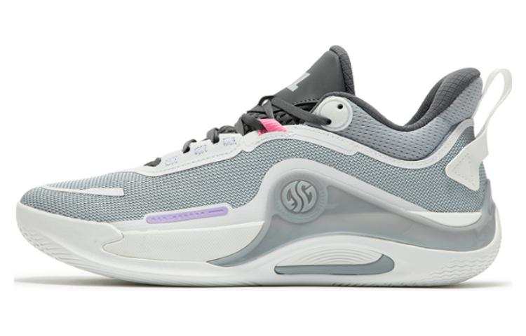 361° AG Abrasion Resistant Breathable Low top Basketball Shoes Men's Gray