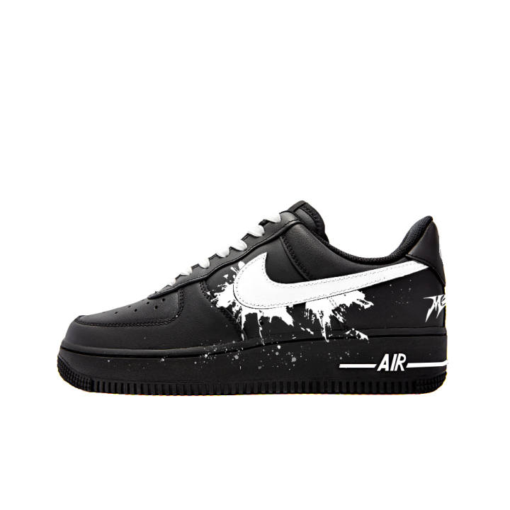 Nike Nike Air Force 1 Cushioning, Wear Resistant Low top Skateboard Shoes Unisex Black