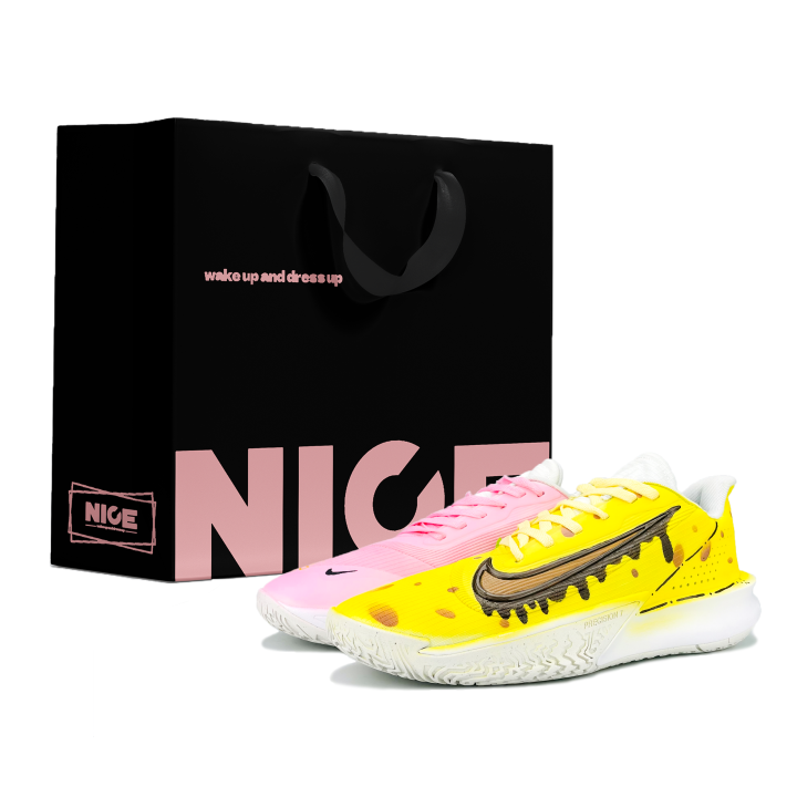 Nike Nike Precision 7 Low top Basketball Shoes Men's Yellow Pink