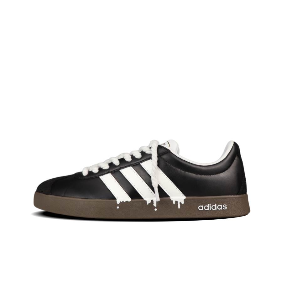 Adidas Adidas Vl Court Classic Low top Skateboard Shoes Unisex Black