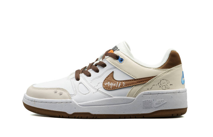 Nike Nike Full Force Low top Skateboard Shoes Men's Brown White Umber