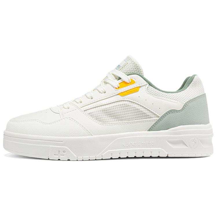 361° Lightweight And Breathable Low top Skateboard Shoes Men's White Green