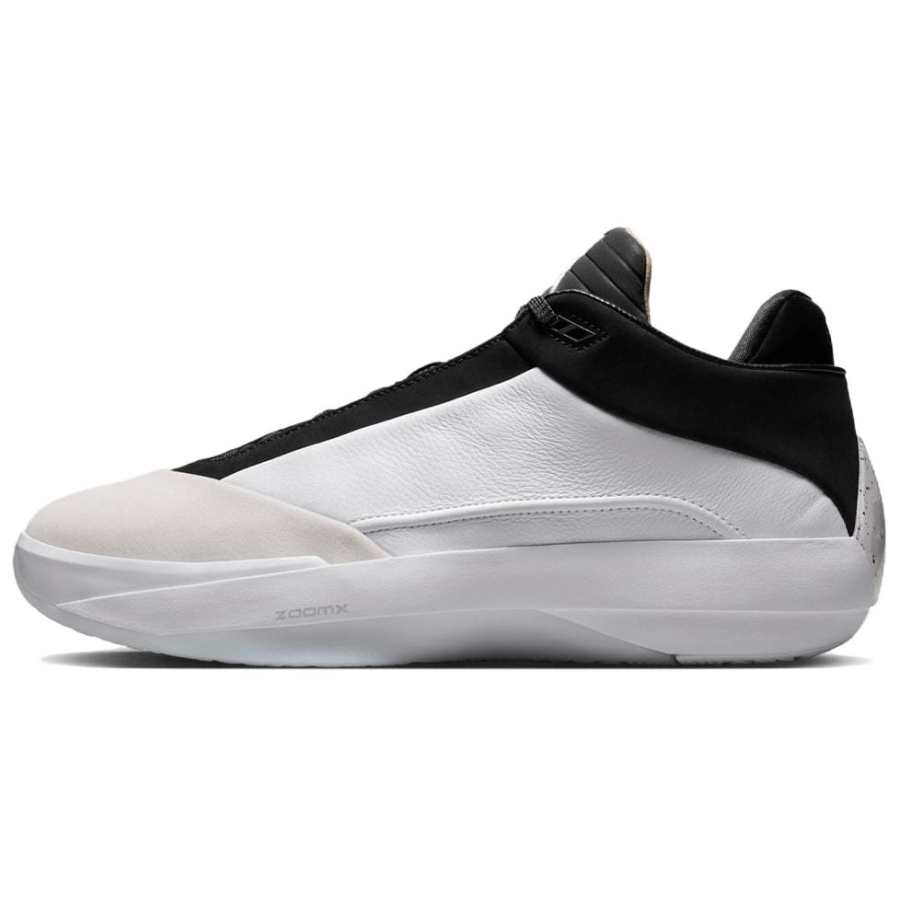 Jordan Jordan Air Jordan 40 Abrasion Resistant Mid top Basketball Shoes Unisex White Black Overseas Version