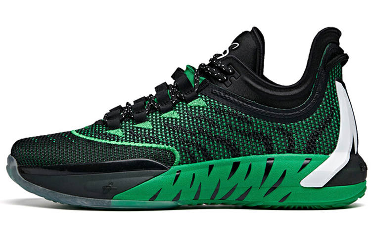 Anta Hayward GH1 Low Cushioning Slip Resistant Abrasion Resistant Low top Basketball Shoes Men's Black Green