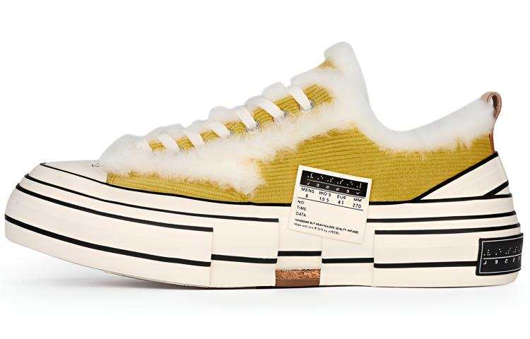 XVESSEL VESSEL Lows Winter Warmers Low top Canvas Shoes Unisex Yellow