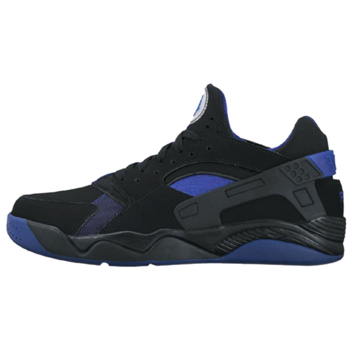 Nike Nike Air Flight Huarache Abrasion Resistant Low top Basketball Shoes Men's Black Blue