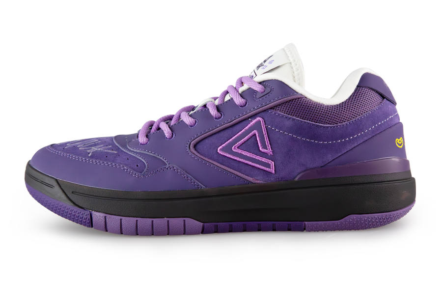 PEAK Taichi 910BB Cushioning Abrasion Resistant Lightweight Low top Basketball Shoes Men's Purple Lobster