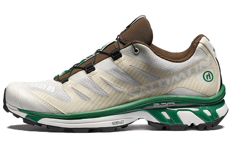 SALOMON x HIDDEN.NY XT 4 Versatile Low top Running Shoes Unisex Beige White Green