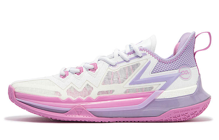361° BIG3 Future Basketball Shoes Men's Low Top 361 Degrees White/Digital Lavender