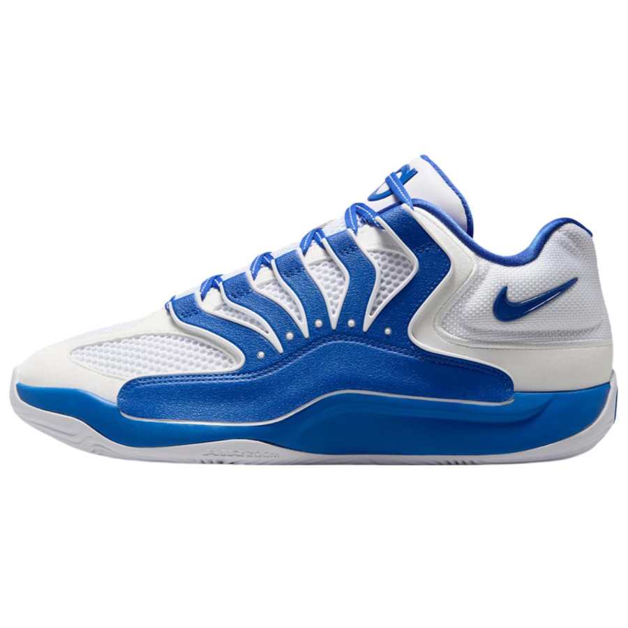Nike Nike KD 18 Abrasion Resistant Abrasion Resistant Low top Basketball Shoes Unisex White Blue