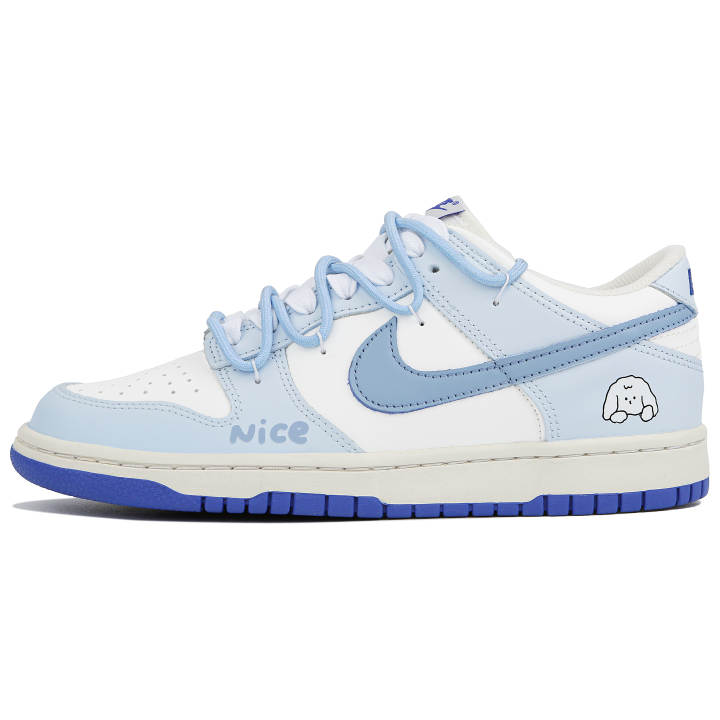 Nike Nike Dunk Low top Skateboard Shoes GS White Blue