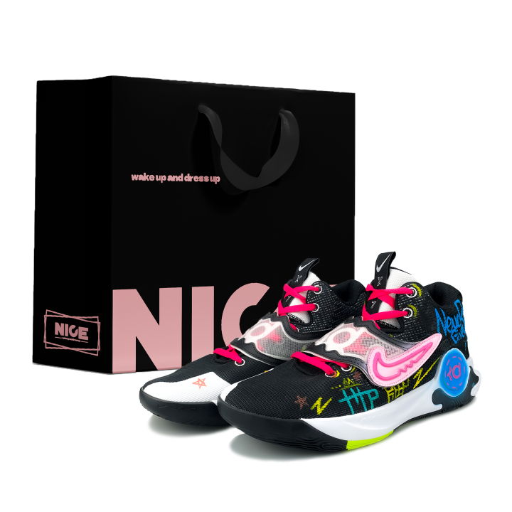 Nike Nike KD Trey 5 X Cushioning Low top Basketball Shoes Men's Black Pink